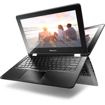 Laptop Renew Lenovo Yoga 300 Intel Celeron Dual Core N2840 2.16 GHz 2GB DDR3 32 GB SSD 11.6 inch HD MultiTouch Bluetooth Webcam Windows 8.1