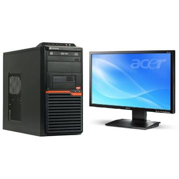 Acer Gateway DT55 AMD Athlon IIx2 260 3.2GHz 2GB DDR3 320GB ( 2x160) HDD Sata DVDRW Tower + Acer V223W 22inch Black