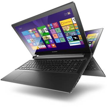 Laptop Renew Lenovo Flex 2 15 AMD E1-6010 Dual Core 1.35 GHz 4GB DDR3 500GB HDD 15.6 inch HD MultiTouch Bluetooth Webcam Windows 8.1