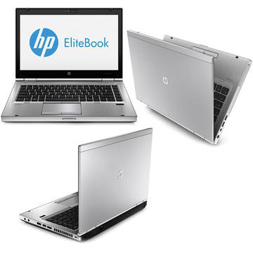 Laptop Refurbished HP EliteBook 8470p I5-3320M 2.6GHz up to 3.3GHz 4GB DDR3 320GB HDD DVD-RW 14.0 inch Webcam