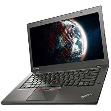Laptop Refurbished Lenovo T450 Intel Core i5-5300U 2.3GHz 4GB DDR3 500GB HDD 14inch HD Windows 7 PRO 3G Tastatura Iluminata Doua baterii