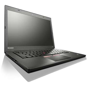 Laptop Refurbished Lenovo T450 Intel Core i5-5300U 2.3GHz 4GB DDR3 500GB HDD 14inch HD Windows 7 PRO 3G Tastatura Iluminata Doua baterii