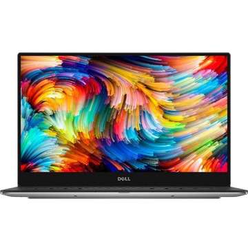 Laptop nou Dell XPS 13 9360 13.3'' FHD InfinityEdge Core i5-7200U 2.5GHz 8GB DDR3 256GB SSD Intel HD 620 Win 10 Pro, Argintiu
