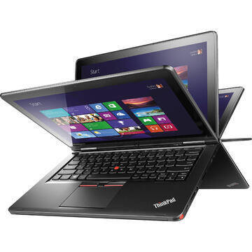 Laptop Refurbished Lenovo Yoga 12 i7-6500U 2.50GHz up to 3.10GHz 8GB DDR3 256GB SSD 12.5inch FHD IPS (1920 x 1080) Touch Screen Tastatura iluminata Webcam