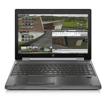 Laptop Refurbished HP EliteBook 8570w i7-3630QM 2.4GHz up to 3.4GHz 8GB DDR3 HDD 500GB Sata nVidia Quadro K1000M 2GB GDDR3 DVD-RW Webcam 15.6inch 1920x1080 FHD Tastatura iluminata