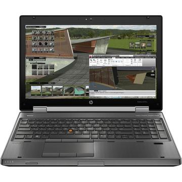 Laptop Refurbished HP Elitebook 8570w i7-3720QM 2.6GHz up to 3.6GHz 8GB DDR3 HDD 320GB Sata nVidia Quadro K1000M 2GB GDDR3 DVD-RW Webcam 15.6inch 1920x1080 FHD