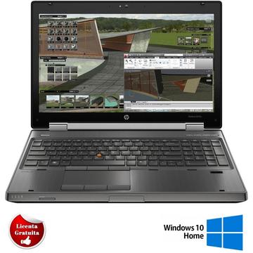 Laptop Refurbished cu Windows HP EliteBook 8570w i7-3520M 2.9GHz up to 3.6GHz 8GB DDR3 HDD 320GB Sata nVidia Quadro K1000M 2GB GDDR3 DVD-RW Webcam 15.6inch 1920x1080 FHD Soft Preinstalat Windows 10 Home