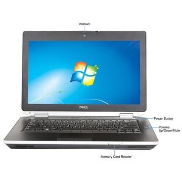 Laptop Refurbished Dell Latitude E6430 I5-3320M 2.6GHz 8GB DDR3 256GB SSD DVD-RW 14 inch HD+ 1600 x 900 Webcam Tastatura Iluminata