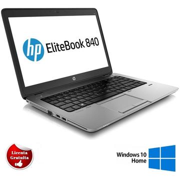 Laptop Refurbished cu Windows HP EliteBook 840 G1 Intel Core i7-4600U 2.10GHz up to 3.30GHz 8GB DDR3 256GB SSD Webcam 14 Inch 1600x900 Tastatura QWERTY US Soft Preinstalat Windows 10 Home