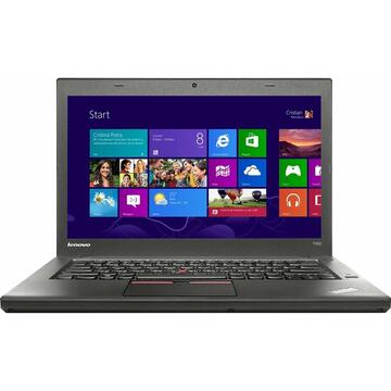Laptop Remanufacturat Lenovo ThinkPad T450, i5-5200U, 4GB DDR3, 128GB SSD