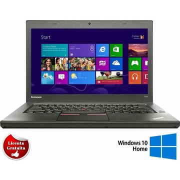 Laptop Refurbished cu Windows Lenovo ThinkPad T450, Intel Core i5-5200U 2.20GHz up to 2.70GHz, 8GB DDR3, 128GB SSD, 14.1inch 1600X900 Soft Preinstalat Windows 10 Home