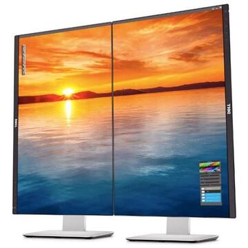 Monitor Refurbished LED IPS DELL UltraSharp U2414H, 23.8", Full HD, negru-gri