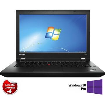 Laptop Refurbished cu Windows Lenovo ThinkPad L440, i5-4300M, 4GB DDR3, HDD 500GB Sata, Webcam, Soft Preinstalat Windows 10 Professional