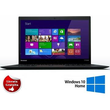 Laptop Refurbished cu Windows Lenovo X1 Carbon,  i5-3427U, 8GB DDR3, 180GB m2Sata SSD, HD+, Soft Preinstalat Windows 10 Home