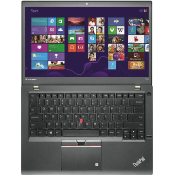 Laptop Refurbished Lenovo ThinkPad T450  Intel Core i5-5300U 2.30GHz up to 2.90GHz 8GB DDR3  500GB HDD HD+ 14inch  Webcam