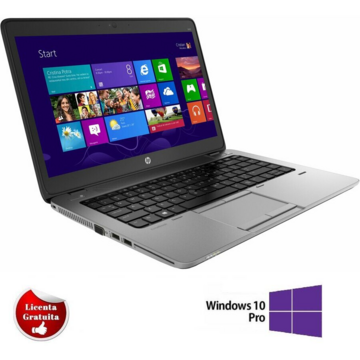 Laptop Refurbished cu Windows HP EliteBook 840 G2 Intel Core i5-5200U 2.20GHz up to 2.70GHz 8GB DDR3 128GB SSD HD 14Inch Webcam SOFT PREINSTALAT WINDOWS 10 PRO