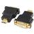 GEMBIRD ADAPTOR video  HDMI (T) la DVI-I DL (M), conectori auriti, black, „A-HDMI-DVI-3”
