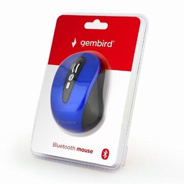 GEMBIRD MOUSE  PC sau NB, wireless, Bluetooth, optic, 1600 dpi, butoane/scroll 6/1, albastru, „MUSWB-6B-01-B”
