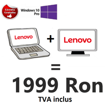 ABD Pachet: Laptop Lenovo X1 Carbon, Soft Preinstalat Windows 10 PRO + Monitor Lenovo 24 inch + CADOU mouse si tastatura USB