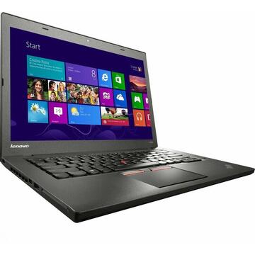 Laptop Refurbished cu Windows Lenovo ThinkPad T450 Intel Core i5-5300U 2.30GHz up to 2.80GHz 8GB DDR3 HDD 500GB 14 inch HD Webcam Soft Preinstalat Windows 10 Home
