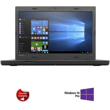 Laptop Refurbished cu Windows Lenovo ThinkPad L460 Intel Core i5 -6300U 2.40GHz up to 3.00GHz 8GB DDR3 128GB SSD 14inch HD Webcam Soft Preinstalat Windows 10 Professional