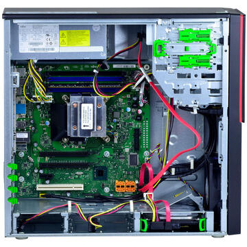 Fujitsu Esprimo P910 Intel(R) Pentium(R) G640 2.80GHz 4GB DDR3 500GB HDD SATA DVD Tower, Monitor Dell P2211HT LED 22 inch Full HD + CADOU Camera Web USB 720P