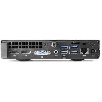 HP EliteDesk 800 G1 DM Intel Core i5-4570T 2.90GHz up to 3.60GHz 8GB DDR3 128GB SSD TINY, Monitor Dell P2211HT LED 22 inch Full HD + CADOU Camera Web USB 720P