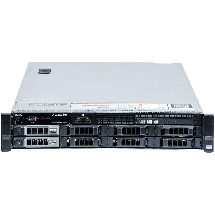 Server refurbished PowerEdge R720 2 x Deca Core Xeon E5-2660 v2 2.2GHz - 2.9GHz 32GB DDR3 ECC 8x3.5 HDD BAY 4x3TB HDD RAID Perc H710 2x750W...