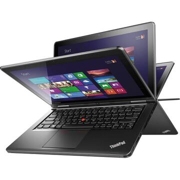 Laptop Refurbished Lenovo ThinkPad Yoga Intel Core i5-4300U 1.90GHz up to 2.90GHz 4GB DDR3 128GB SSD 12.5 inch HD Touchscreen Webcam