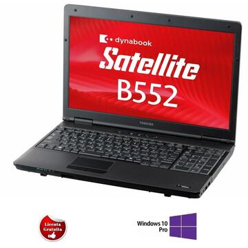 Laptop Refurbished cu Windows Toshiba Satellite B552/F Intel Core i3 - 2370M CPU 2.40GHz 4GB DDR3 320GB HDD 15,6inch 1366X768 DVD Soft Preinstalat Windows 10 Professional