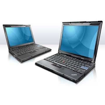 Laptop Refurbished Lenovo ThinkPad X200 Core 2 Duo P8600 2.4GHz 2GB DDR2 160GB Sata Webcam 12.1inch