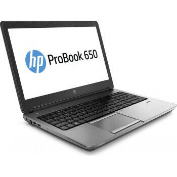 Laptop Refurbished HP Probook 650 G1Intel Core i5-4310M 2.70GHz up to 3.40GHz 4GB DDR3 500GB HDD DVD 15.6inch 1366x768 Webcam