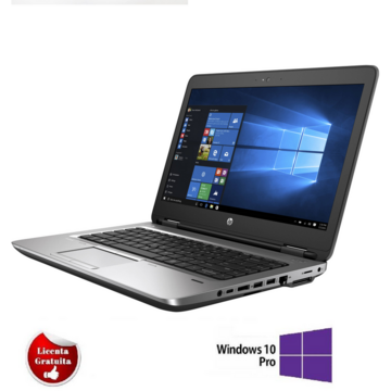 Laptop Refurbished cu Windows HP ProBook 645 G2 AMD PRO A10-8700B R6 1.80GHz up to 3.20GHz  8GB DDR3 500GB HDD  AMD RADEON R6 GRAPHICS 14inch 1366x768  Webcam Soft Preinstalat Windows 10 Professional