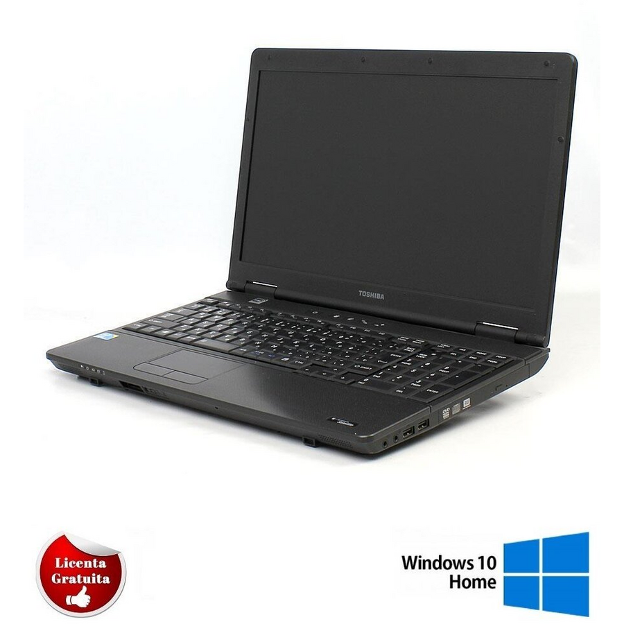 Laptop Refurbished cu Windows Dynabook Satellite B551/C Intel Core i5-2520M CPU 2.50GHz up to 3.20GHz 4GB DDR3 250GB HDD DVD 15.6Inch HD 1366x768 Soft Preinstalat Windows 10 Home