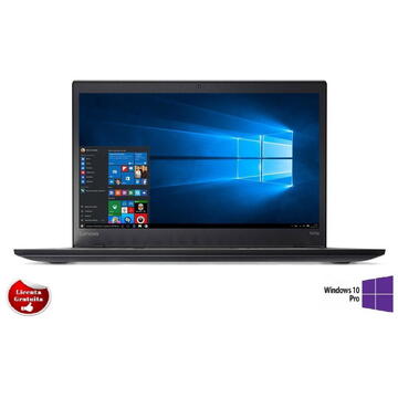 Laptop Refurbished cu Windows Lenovo ThinkPad T470s Intel Core i5-6300U 2.40GHz up to 3.00GHz 8GB DDR4 256GB NVMe SSD Webcam 14inch FHD Windows 10 Professional Preinstalat