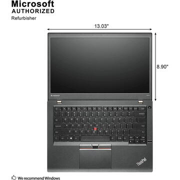 Laptop Refurbished Lenovo Thinkpad T450s I7-5600U CPU 2.60GHz up to 3.20GHz 20GB DDR3 240GB SSD 14 inch