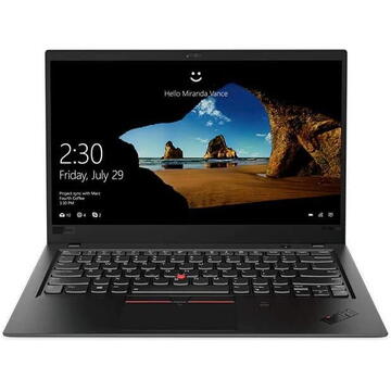 Laptop Refurbished Lenovo X1 Carbon G6 Intel Core i7-8550U 1.80GHz up to 4.00GHz 16GB LPDDR3 256GB SSD FHD 14" TouchScreen