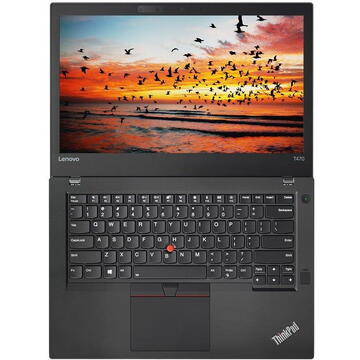 Laptop Refurbished Lenovo ThinkPad T470 Intel Core i5-6300U 2.60GHz up to 3.10GHz 16GB DDR4 512GB SSD 14inch 1920x1080 Webcam