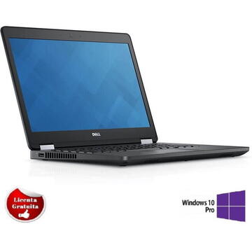 Laptop Refurbished cu Windows Dell Latitude E5470 Intel core i7-6600U 2.60 GHz up to 3.40 GHz 8GB DDR4 256GB SSD M.2 14 inch Webcam Windows 10 Professional Preinstalat