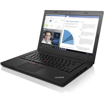 Laptop Refurbished Lenovo ThinkPad L460 Intel Core  i3-6100U  2.30 GHz 8GB DDR4 128GB SSD 14" FHD Webcam