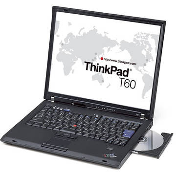 Laptop Refurbished Lenovo ThinkPad T60 Intel Core Duo T2400 1.83 Ghz 1GB DDR2 60GB HDD 14.1 inch