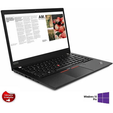 Laptop Refurbished cu Windows Lenovo ThinkPad T490 i5-8365U 1.60GHz up to 4.10 GHz 16GB DDR4 512GB NVME SSD 14" FHD Webcam Windows 10 Professional Preinstalat