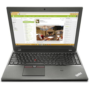 Laptop Refurbished Lenovo THINKPAD T560 Intel Core i5-6300U 2.40 GHz up to 3.00 GHz 8GB DDR4 256GB SSD 15.6 inch 1366x768 Webcam