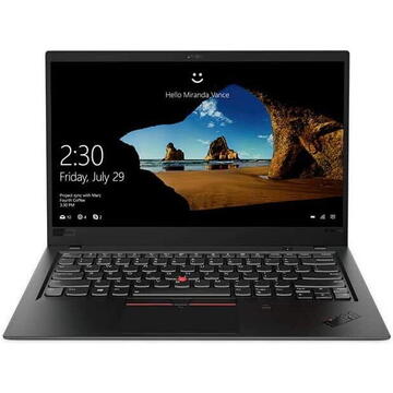 Laptop Refurbished Lenovo X1 Carbon G6 Intel Core i5-8265u 1.60 GHz up to 3.90 GHz 16GB LPDDR3 256GB SSD FHD Webcam 14"