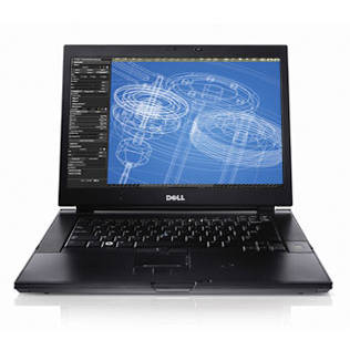 Laptop Refurbished Dell Precision M4400  Core 2 Duo T8700 2.53GHz 4GB DDR2 250 GB 15.4 inch