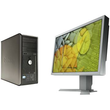 Dell Sistem Optiplex 780 Core 2 Duo E8400 3.0GHz 4 GB DDR3 160 GB + Monitor  Eizo FlexScan S2202w 12 inch 5 ms