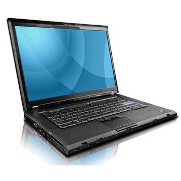 Laptop Refurbished Lenovo Thinkpad T500 Core 2 Duo P8600 2.4 Ghz 2GB DDR3 160GB HDD Sata RW 15.4inch Webcam