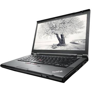 Laptop Refurbished Lenovo T430 i5-3320M 2.6GHz up to 3.30GHz 4GB DDR3 320GB HDD DVDRW Webcam 14 inch