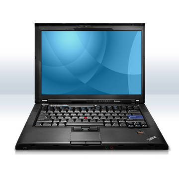 Laptop Refurbished cu Windows Lenovo T400 14 inch Core 2 Duo P8600 2.4GHz 2GB DDR2 80GB Soft Preinstalat Windows 7 Professional