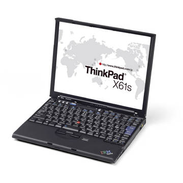 Laptop Refurbished Lenovo ThinkPad X61 Core 2 Duo T7300 2.0 GHz 2GB DDR2 60GB 12.1 inch